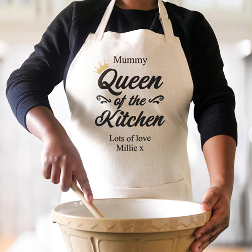 Personalised Queen Of The Kitchen Apron