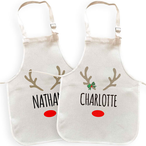 Personalised Rudolph Childrens Apron Choose Design