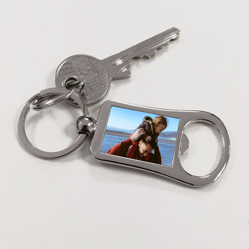 Personalised Photo Upload Bottle Opener Keyring