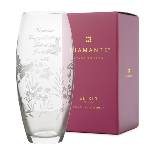 Personalised Butterfly Barrel Vase