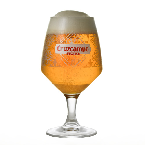 Personalised Cruzcampo Pint Glass