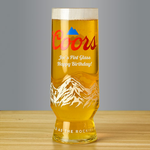 Personalised Coors Pint Glass