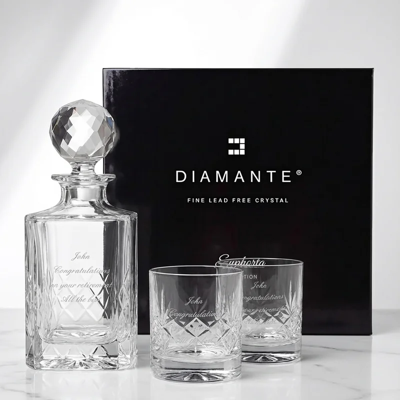 Personalised Heavyweight Buckingham Decanter Set