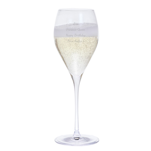 Personalised Dartington Crystal Prosecco Glass