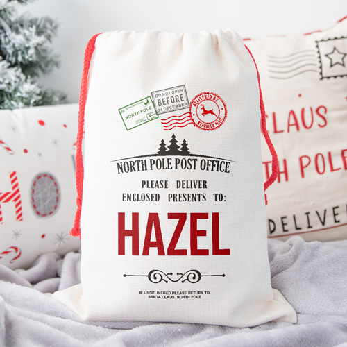 Personalised Christmas Santa Sack - North Pole Post Office