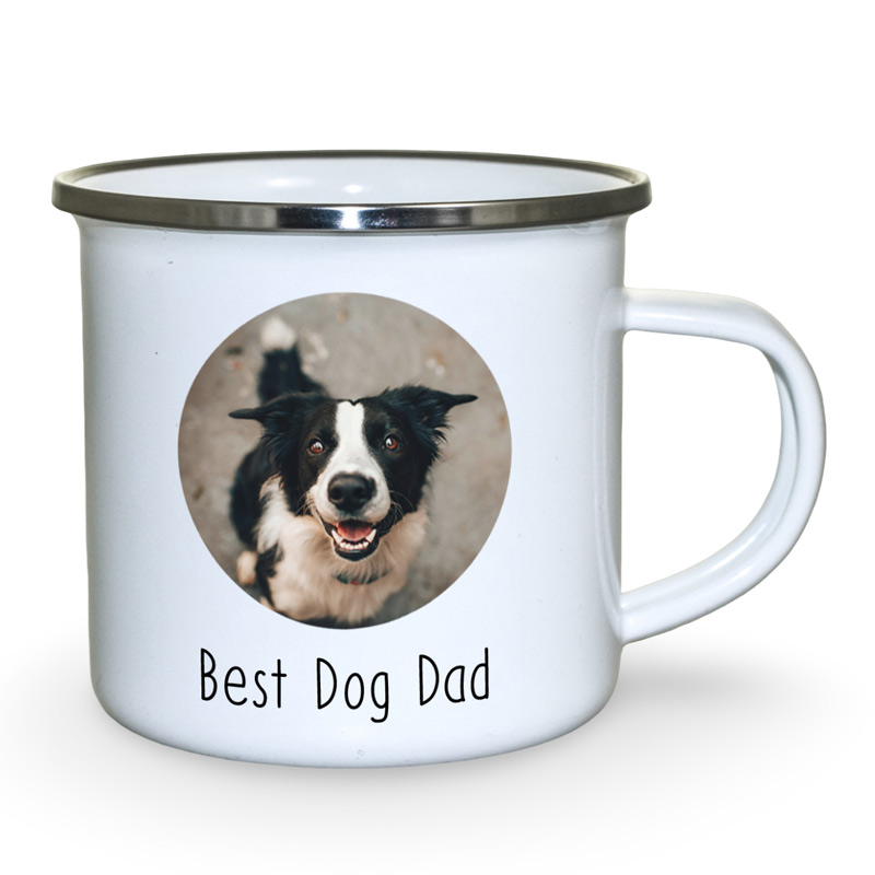 Personalised Enamel Mug Photo Upload And Message