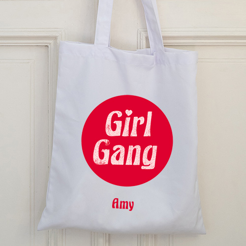 Personalised Galentine\'s Girl Gang Tote Bag