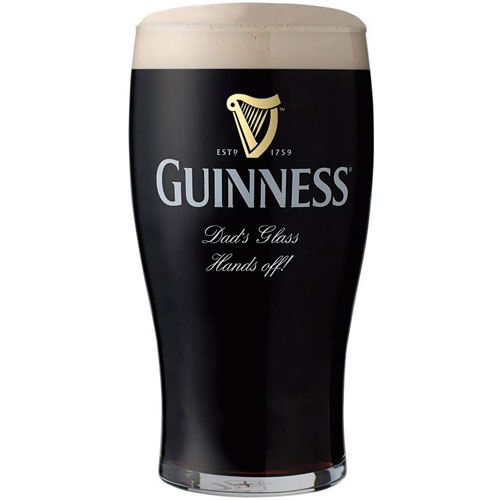 Personalised Guinness Glass Engraved