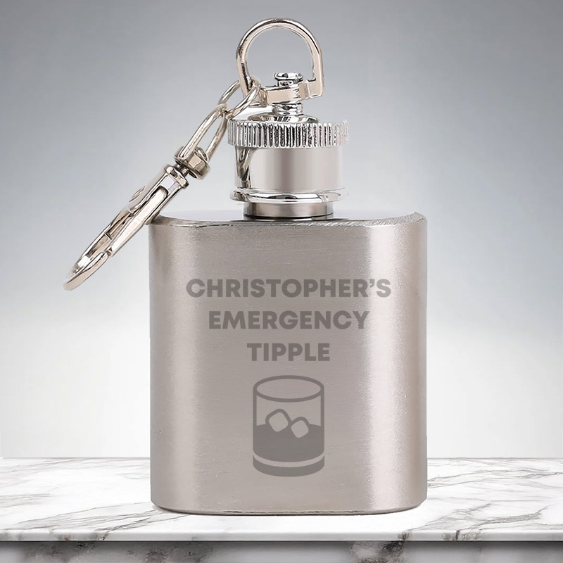 Personalised Emergency Tipple Mini Hip Flask