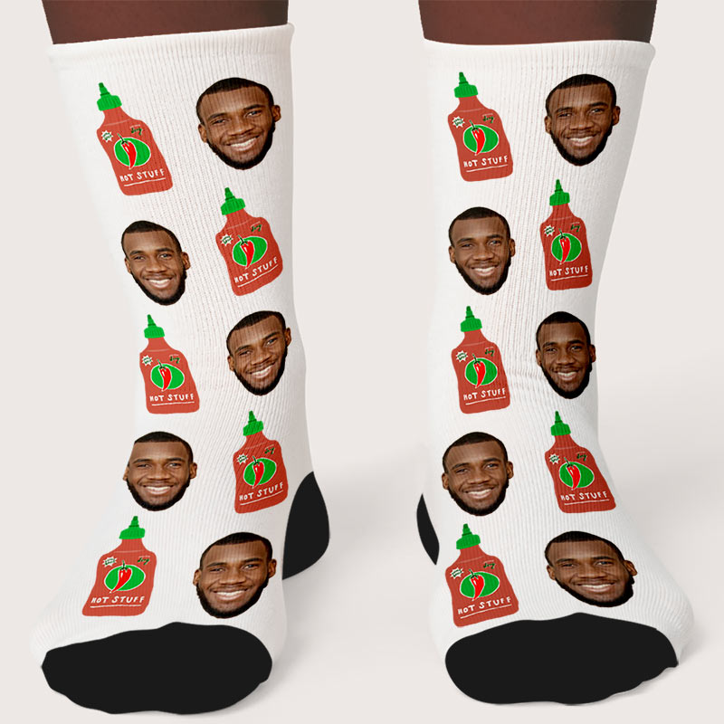Photo Upload Hot Stuff Socks