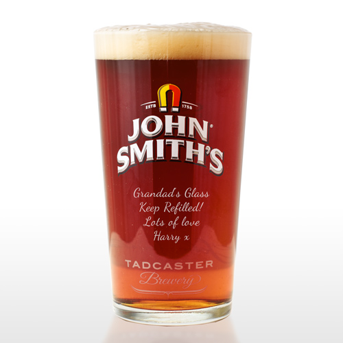 Personalised John Smiths Glass
