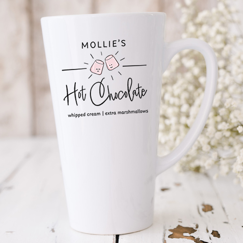 Personalised Name's Hot Chocolate Latte Mug