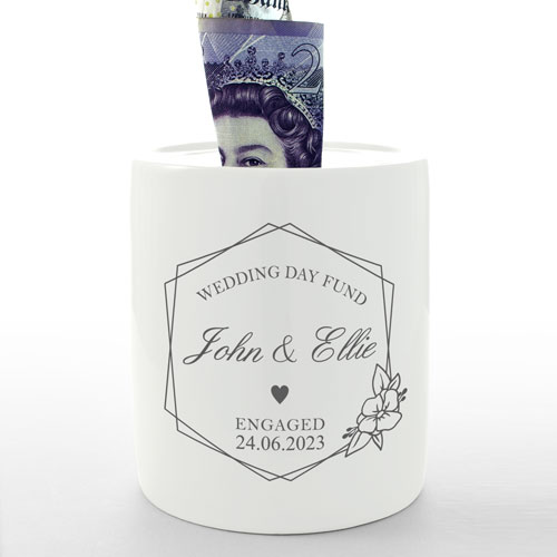 Personalised Wedding Fund Money Box