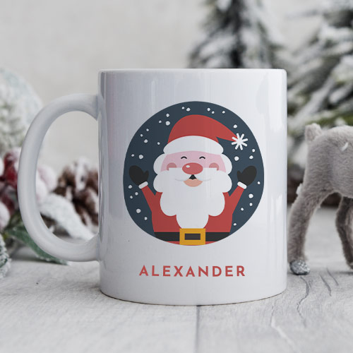 Personalised Santa Christmas Mug