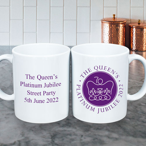 Personalised Queen Platinum Jubilee Mug 2022