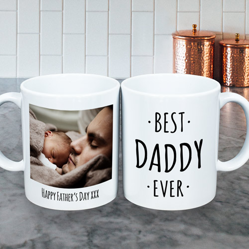 Personalised Best Daddy Ever Mug Photo Upload