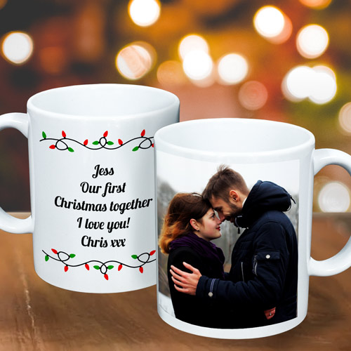 Personalised Christmas Photo Upload Mug