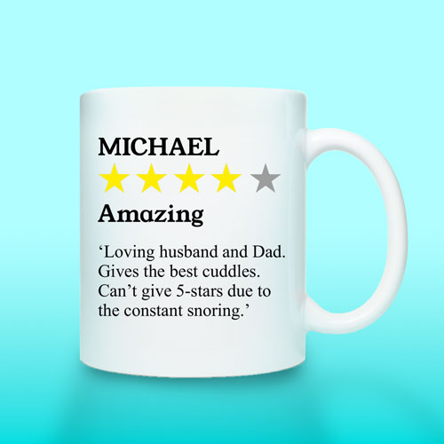 Personalised Mug - Funny Review Star Rating