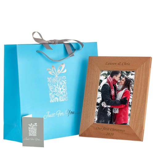 Personalised Wooden Photo Frame Optional Photo Upload