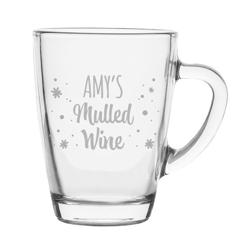 Personalised Mulled Wine Glass Christmas Mug for Mulled Wine