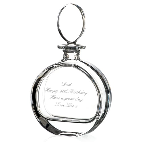 Personalised Oval Glass Decanter