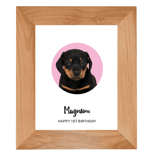 Personalised Pet Dog Portrait Photo Print