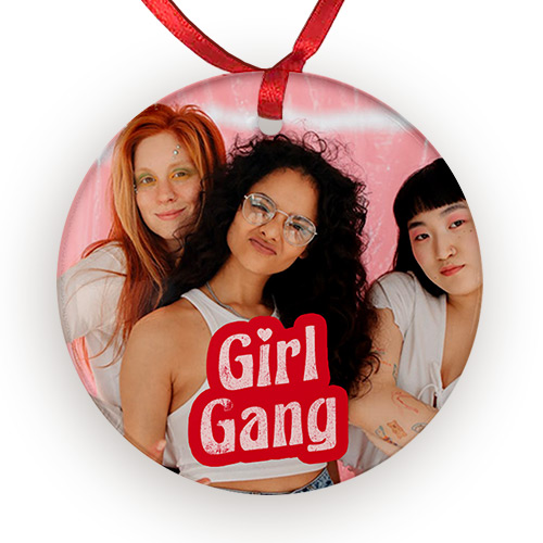 Personalised Photo Galentine's Girl Gang Ceramic Keepsake