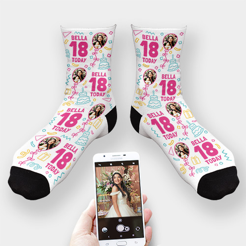 Personalised Birthday Socks For Her