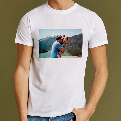 Personalised Photo Upload T-Shirt Live Preview