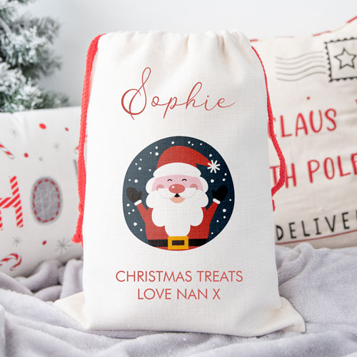 Personalised Childrens Santa Sack - Santa Claus