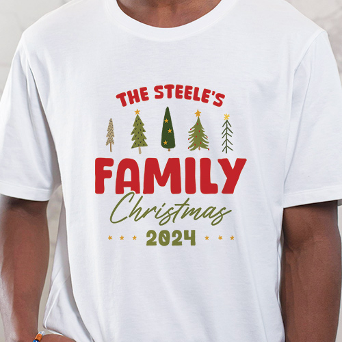 Personalised Family Christmas T-Shirt