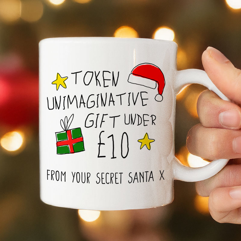 Personalised Unimaginative Secret Santa Gift Mug