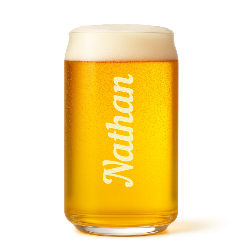 Personalised Beer Can Glass Any Name