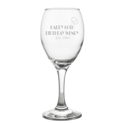 Birthday Wine Glass
