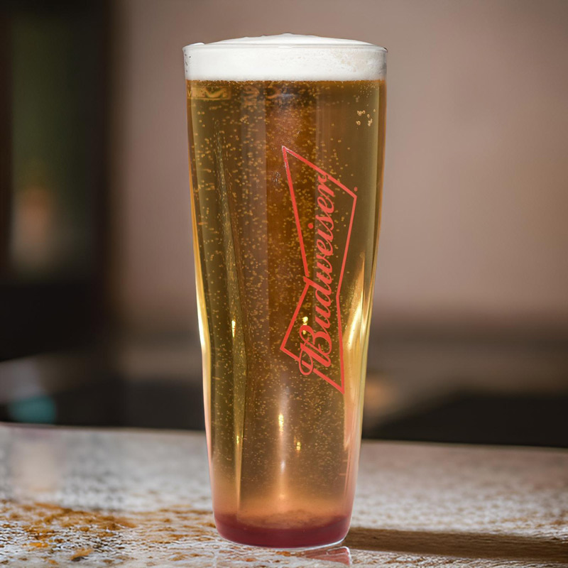 Personalised Budweiser Pint Glass