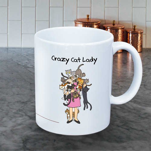 Personalised Mug - Crazy Cat Lady