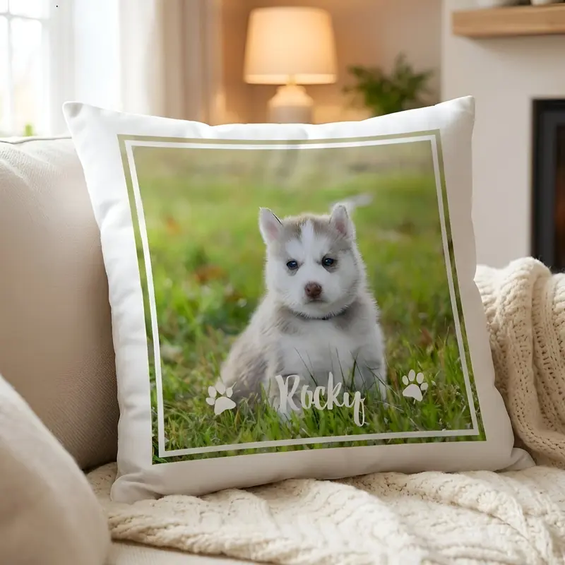Personalised Photo Cushion - Dog Lover