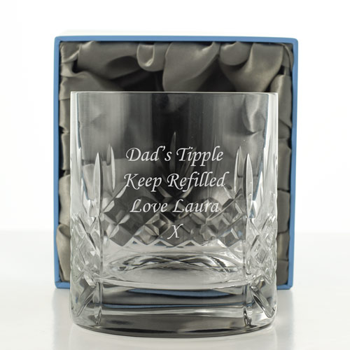Mayfair Crystal Engraved Whisky Glass