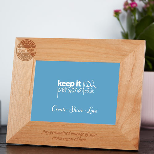 Logo Engraved Personalised Photo Frame