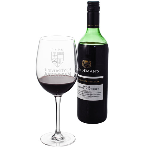Logo Engraved Personalised Red Wine Glass