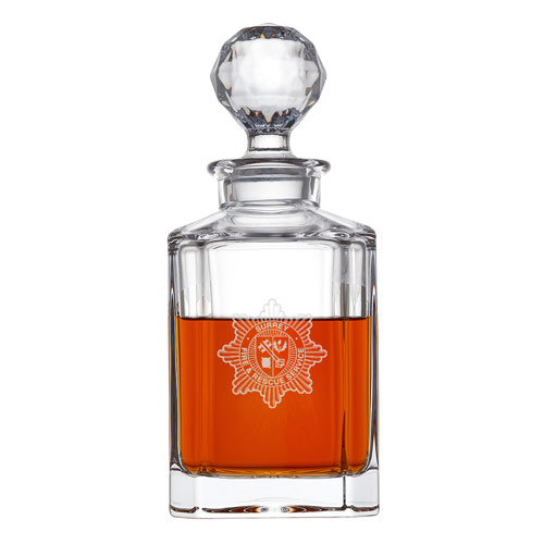 Logo Engraved Personalised Square Based Decanter