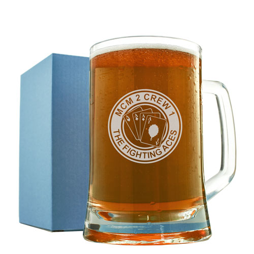 Logo Engraved Personalised Pint Tankard