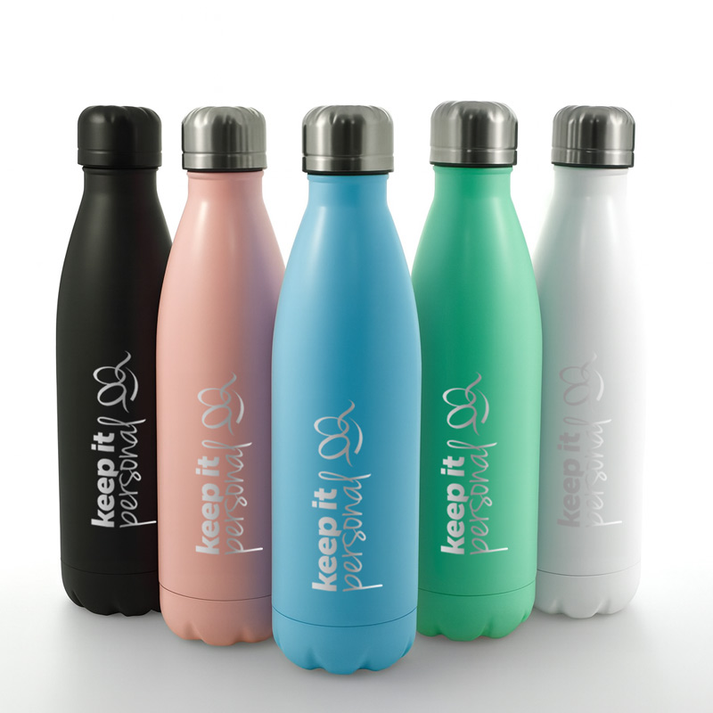 Personalised Logo Engraved Water Bottle 500ml Promotional Gift