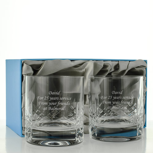 Mayfair Heavy Crystal Whisky Glass Set