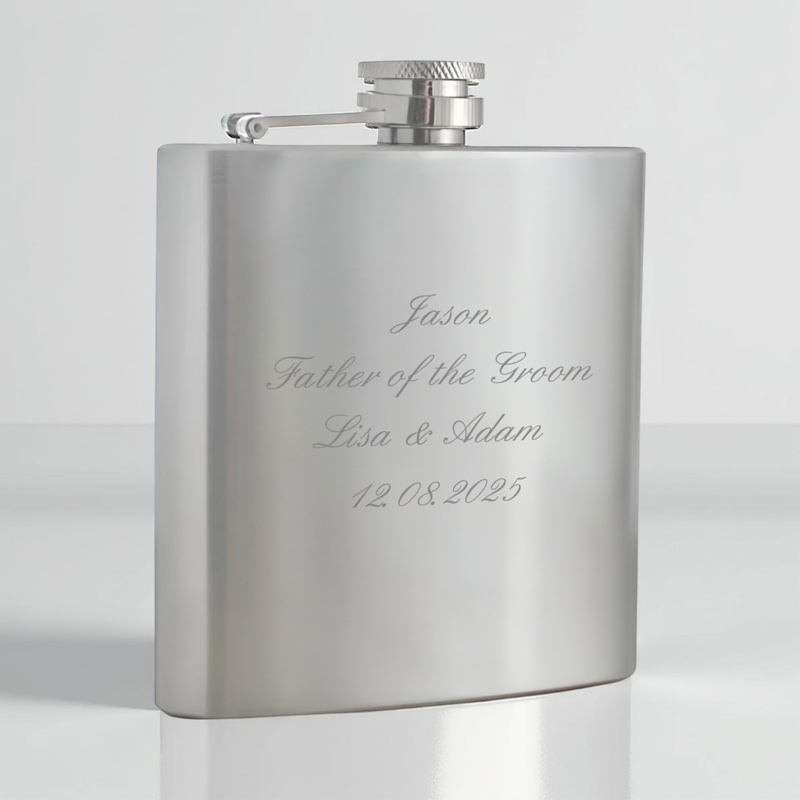 Engraved Hip Flask