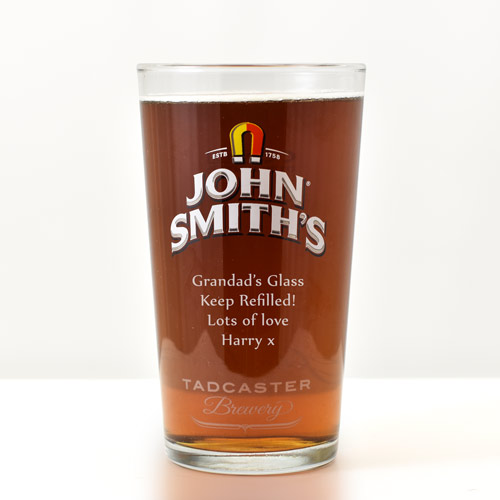 Personalised John Smiths Glass
