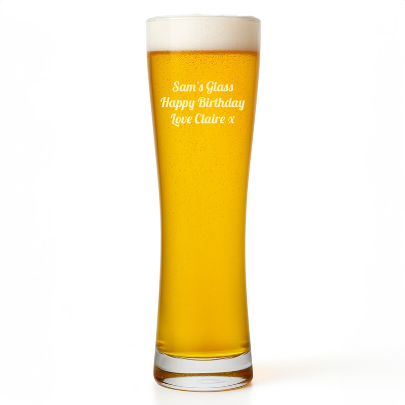 Personalised Pilsner Pint Glass