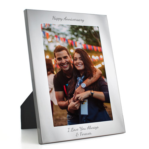 Silver Personalised 7 x 5 Photo Frame