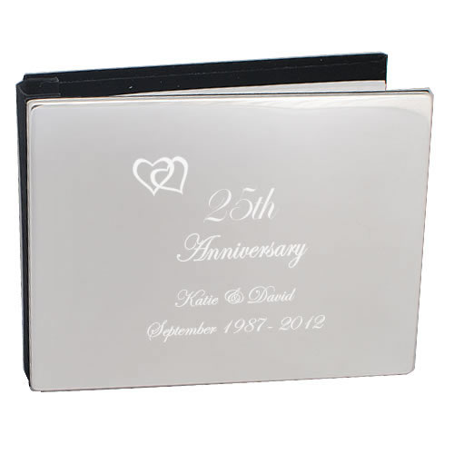 25th Silver Wedding Anniversary Photo Album Personalised ...