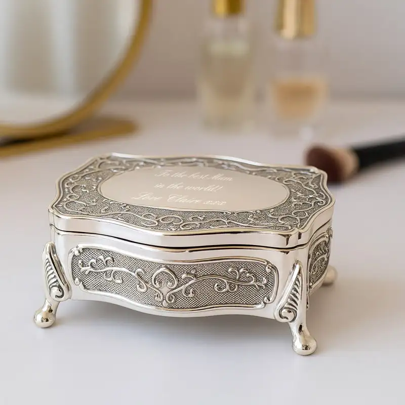 Personalised Antique Trinket Box Small